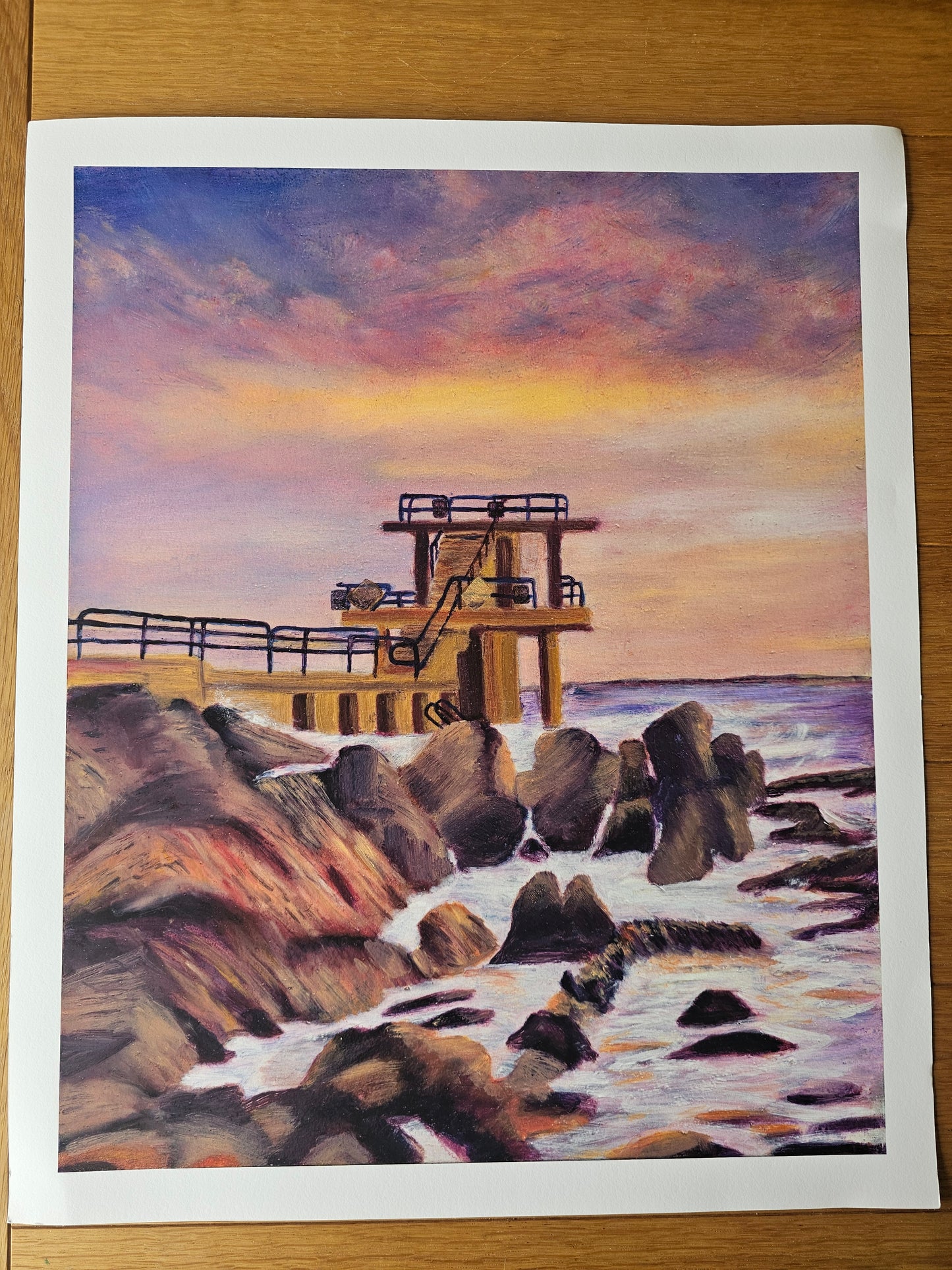 Blackrock Diving Tower, Salthill, Galway — Giclée Art Print