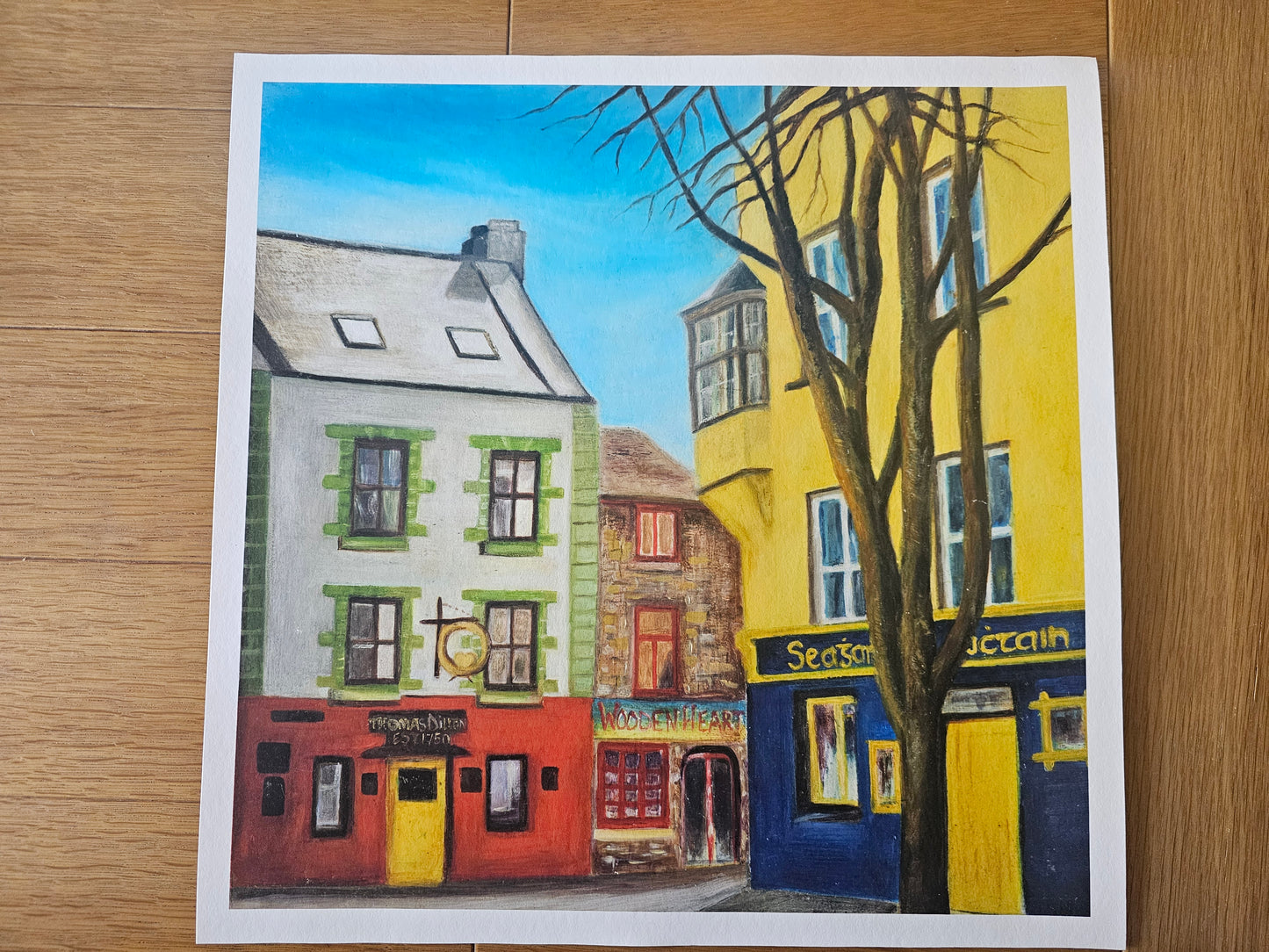 Tigh Neachtain & Thomas Dillon's, Latin Quarter Galway - Giclée print 15 3/4" x 15 3/4"