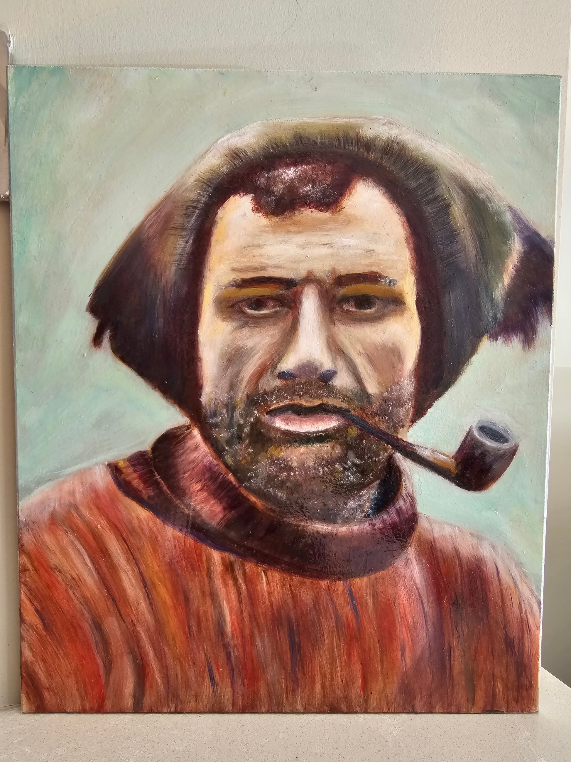 Giclée print portrait of Tom Crean, Irish Antarctic Explorer